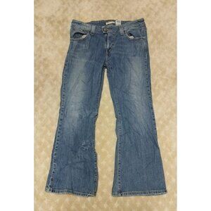 Levi's Women's 14M 542 Low Flare Jeans Blue Medium Wash Stretch Denim 31x30